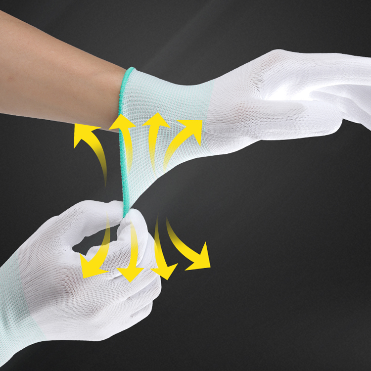 Guanti da officina con palmo industriale bianco Palm Fit